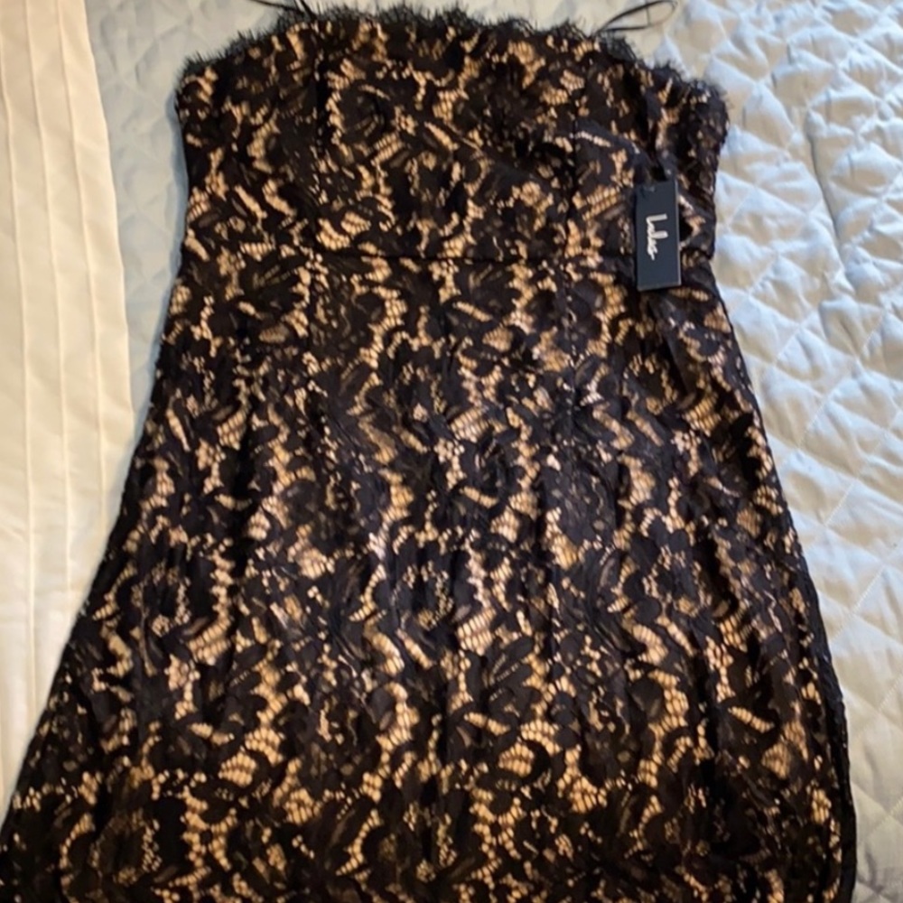 COPY - Black Floral Lace Dress